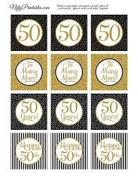 Wedding cake topper $13.99 save 20% with code 20madebyyou quickview. 50th Anniversary Cupcake Toppers Black Gold Nifty Printables 50th Birthday Cupcakes 30th Birthday Cupcakes 60th Birthday Cupcakes