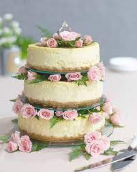 Cheesecake Wedding Cake In 2021 Cheesecake Wedding Cake Wedding Cheesecake Romantic Wedding Cake