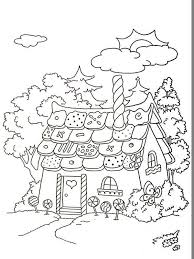Pernikova Chaloupka Coloring Pages Christmas Drawings For Kids Fairy Tale Crafts