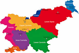 Mapas en tamaño poster para impresión a gran formato. Mapa De Regiones Y Provincias De Eslovenia Orangesmile Com