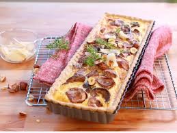 La Tarte Aux Cepes Et A La Farine De Chataigne En Video Farine De Chataigne Cuisine De Rue Recette