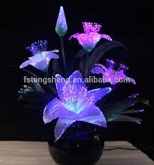 Led color changing lotus flower fiber optic lights wedding home decoration lamp. Artificial Lily Led Fiber Optic Flower Lamp Silk Flower Artificial Decoration For Indoor Used Buy Fiber Optic Flo Flower Lamp Flower Floor Lamp Flower Lights