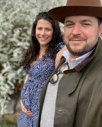 The best part of living in Boston has been @ericalohelyon's updates about  what fruit or vegetable our little girl has grown to every week. This week  she's an aubergine… awkward emoji but