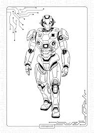Robot Coloring Sheet