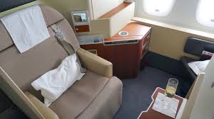 qantas first class review airbus a380 qf1 sydney to london the kangaroo route