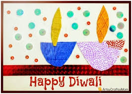 Diwali Handmade Card For Kids To Make Diwali Card Making
