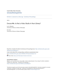 Excuse Me. Is that a Video Studio in Your Library?