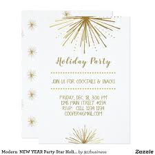 Modern New Year Party Star Holiday Party Invitation Zazzle Com Holiday Party Invitations Party Invitations New Years Party