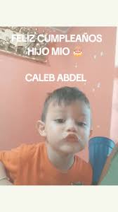 Feliz Cumple Hijo Infantil Caleb
