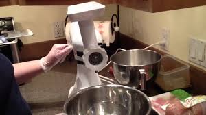 It seems like everyone who owns a kitchenaid stand mixer swears by it. Using Kitchen Aid Meat Grinder Attachment Youtube