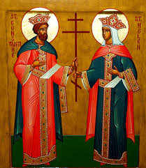 Icoana este pictata pe lemn de tei, cu pigmenti puri si emulsie de ou. Pastorala Cu Prilejul Anului Omagial Al Sfintilor Imparati Constantin Si Elena Crestinortodox Ro