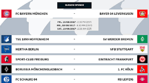 German bundesliga scores, results and fixtures on bbc sport, including live football scores, goals and goal scorers. Bundesliga 2017 18 Fixtures Confirmed As Com