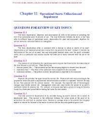 Pdf Question 11 1 Question 11 2 Chapter 11 Operational Assets Utilization And Impairment Questions For Review Of Key Topics Jess Ling Academia Edu