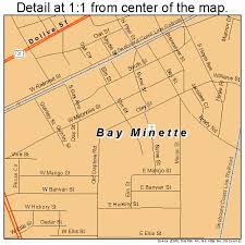 Bay Minette Alabama Street Map 0104660