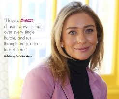 Have a dream, chase it down, jump over every single hurdle, and run through  fire and ice to get there.” —Whitney Wolfe Herd #mondaymotivation #quote  #womenleader #inspiration #goal #empowerher #womenrights  #womensupportingwomen #womenprofessionals #