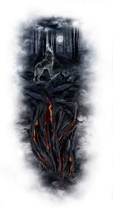 Www Customtattoodesign Net Wp Content Uploads 2014 04 Wolf Jpg Kurt Dovmeleri Dovme Fikirleri Tasarim Dovmeler