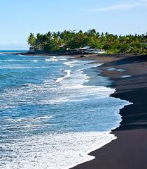 Black Volcanic Sand Beach Bali Indonesia Places To Visit Bali Holidays Bali