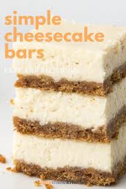 Learn How To Make Simple Cheesecake Bars With This Easy Recipe Can Be Made In A 9x13 Pan Chee Easy Cheesecake Recipes Cheesecake Bar Recipes Easy Cheesecake
