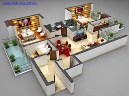 House design 11.3×8.5 with 4 bedrooms. 3d House Plans To Visualize Your Future Home Decor Inspirator