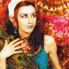 Vintage Cowl Neck Floral Chiffon Dress by Norman Linton