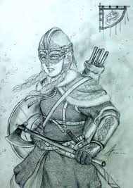 Medieval warrior pinterest / research thread: Gunhildr Freysdottir Of The Nordic Kingdoms Warrior Woman Fantasy Art Medieval Art