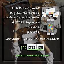 Pro Creations Is One Of The Top Web Design Development Digital Marketing Comp Domain Ho Web Development Design Digital Marketing Internet Marketing Course