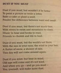 Beautifully Said Dust If You Must Poems Words