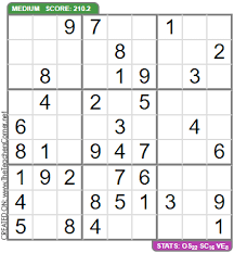 Enter numbers into the blank spaces so that each row, column and 3x3 box contains the numbers 1 to 9 without repeats. Printable Sudoku Puzzles