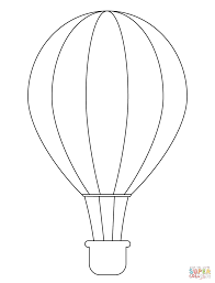 Simple Hot Air Balloon Coloring Page Free Printable Coloring Pages Hot Air Balloon Drawing Hot Air Balloon Air Balloon