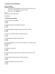 Kata pemeri ialah dan adalah. Latihan Kata Pemeri