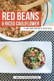 Red Beans And Riced Cauliflower Recipe Recipe Cauliflower Recipes Rice Recipes For Dinner Cauliflower Rice