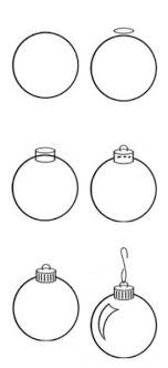 Step By Step Drawing A Christmas Ornaments Step By Step Drawing Drawings Christmas Ornaments