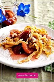 Susse Nussspatzle Mit Pflaumenkompott Rezept Lecker Pflaumenkompott Kompott Spatzle