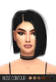 Mac Cosimetics Nose Contour Sims 4 Downloads Sims 4 Cc Makeup Nose Contouring Sims 4