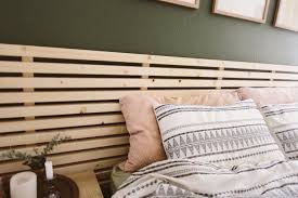 Beds furniture & accessories headboards how to. Diy Minimal Scandinavian Slatted Headboard Liz Morrow