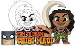 This silly rooster is moana's chicken friend that. How To Draw Maui Step By Step Chibi Disney Moana Youtube