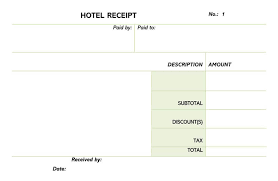 Blank motel 6 receipt : 15 Free Hotel Receipt Invoice Templates Word Pdf