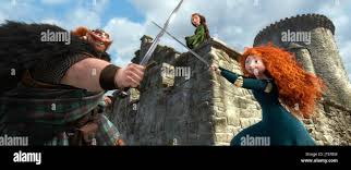 King Fergus Queen Elinor Princess Merida Brave 2012 Stock Photo Alamy