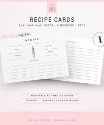 Recipe Cards Printable Recipe Cards Recipe Card Template Index Card Recipes 3x5 Recipe Card Recipe Cards Template Printable Recipe Cards Note Card Template
