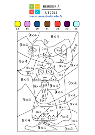 Coloriages magiques multiplication | table de 4 , 5 , 6 | Aulas de  matemática, Fichas de exercícios de matemática, Exercícios de matemática