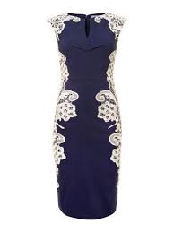 Paper Dolls Cap Sleeved Bodycon Midi Dress Navy House Of Fraser Fashion Dress Attire Dress To Impress