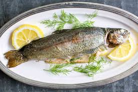 grilled trout with dill and lemon