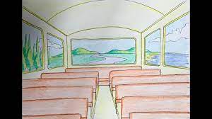 Loud is the best way to listen to music, right? Perspective Drawing Lesson 9 Bus Interior Youtube