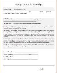 (no refunds will be given)this. Puppy Deposit Receipt Template For Word Word Excel Templates