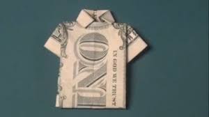 How To Make a Dollar Bill T-Shirt Origami