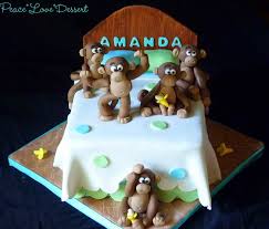 no more monkeys jumping on the bed themed cake cake baking business monkey cake