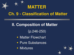 Ppt Ch 9 Classification Of Matter Powerpoint