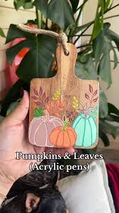 Ok, these acrylic pens have officially made my life easier! 🎃 Surprise  cutie at the end 🐶 #acrylicpainting #pumpkinseason #halloweenart  #igotitontiktok #arttherapy Fall art ideas Halloween painting ...