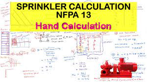 How To Fire Sprinkler Calculation Design Nfpa 13 Part 1 Youtube