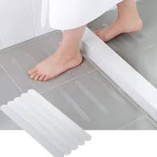 Self Adhesive Grip Stickers Bath Mat Anti Slip Swimming Pool Kitchen Shower Strips 5 Pcs Non Slip Flooring Safety Tap Bath Mat Kitchen Shower Non Slip Flooring